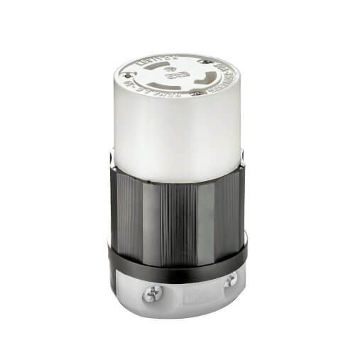 Main product image of Industrial Grade Locking Connector, 30A, 2P, NEMA L6-30R - Black/White (250V)