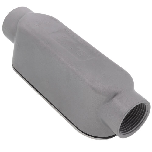 Main product image of 3/4" Threaded C Type Rigid Conduit Body w/ Cover - Aluminum