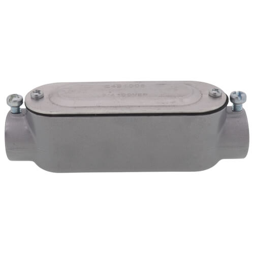 Main product image of 3/4" EMT & Rigid Combo C Type Conduit Body w/ Cover and Gasket - Aluminum