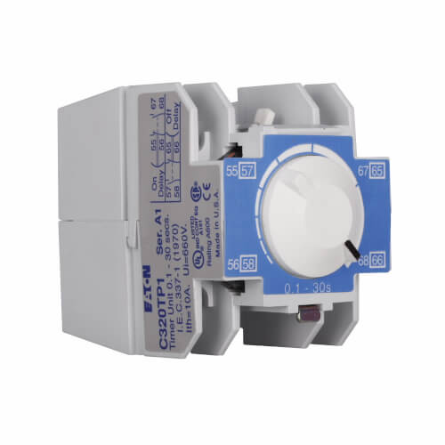Main product image of Eaton Freedom NEMA Pneumatic Timer, 1-30 Sec, 1NO/1NC, Top Mount