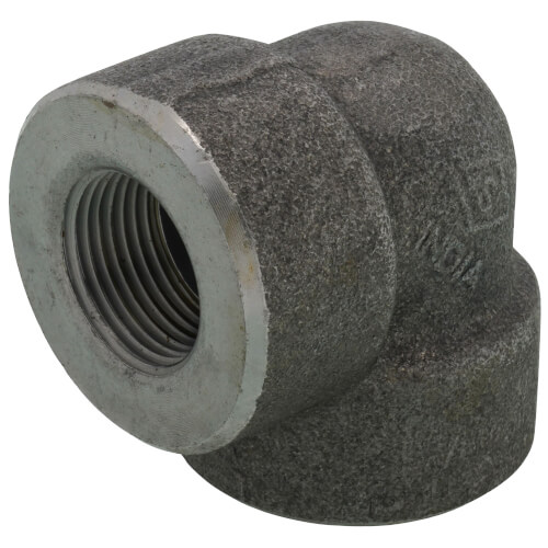 Main product image of 3/4" 3000# A105N Carbon Steel 90° Elbow NPT