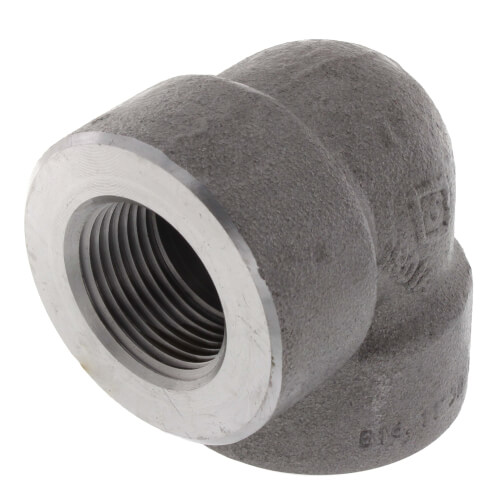Main product image of 1" 3000# A105N Carbon Steel 90° Elbow NPT