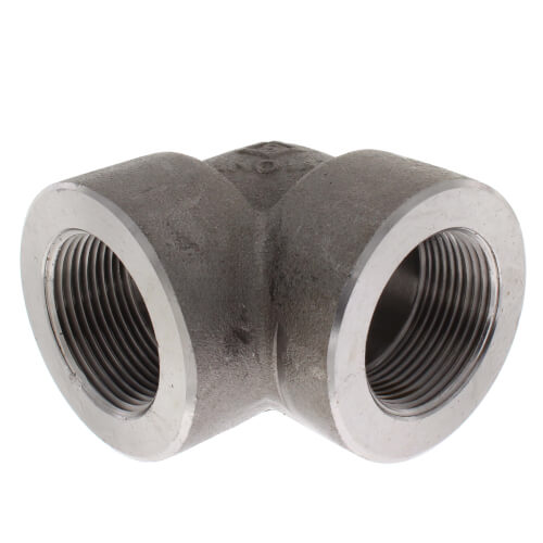 Main product image of 1-1/4" 3000# A105N Carbon Steel 90° Elbow NPT