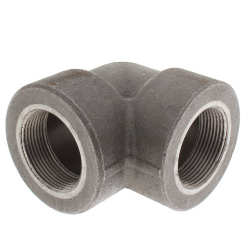 Main product image of 1-1/2" 3000# A105N Carbon Steel 90° Elbow NPT