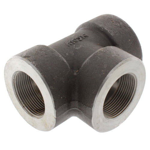 Main product image of 1-1/2" 3000# A105N Carbon Steel Tee NPT