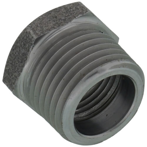 Main product image of 1/2" x 3/8" 3000# A105N Carbon Steel Hex Bushing NPT
