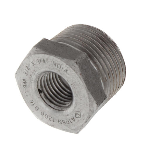 Main product image of 3/4" x 1/4" 3000# A105N Carbon Steel Hex Bushing NPT
