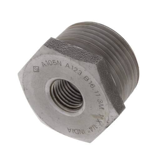 Main product image of 1" x 1/4" 3000# A105N Carbon Steel Hex Bushing NPT