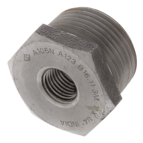 Main product image of 1" x 3/8" 3000# A105N Carbon Steel Hex Bushing NPT