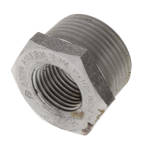 Main product image of 1" x 1/2" 3000# A105N Carbon Steel Hex Bushing NPT