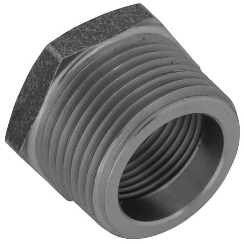 Main product image of 1" x 3/4" 3000# A105N Carbon Steel Hex Bushing NPT