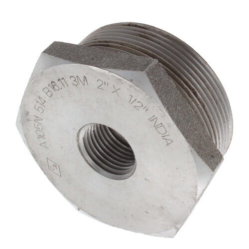 Main product image of 2" x 1/2" 3000# A105N Carbon Steel Hex Bushing NPT