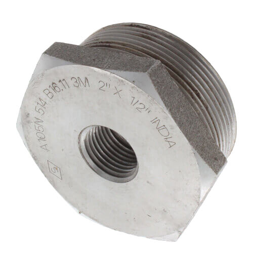 Main product image of 2" x 3/4" 3000# A105N Carbon Steel Hex Bushing NPT