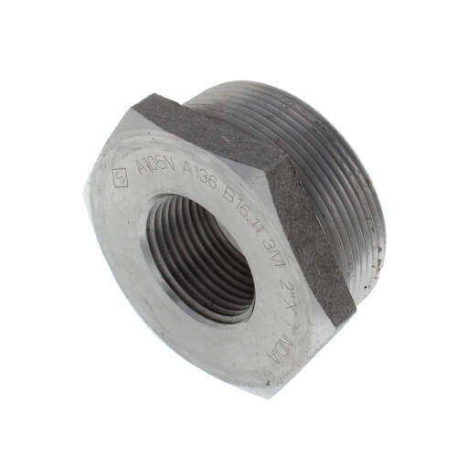 Main product image of 2" x 1" 3000# A105N Carbon Steel Hex Bushing NPT
