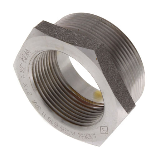 Main product image of 2" x 1-1/2" 3000# A105N Carbon Steel Hex Bushing NPT