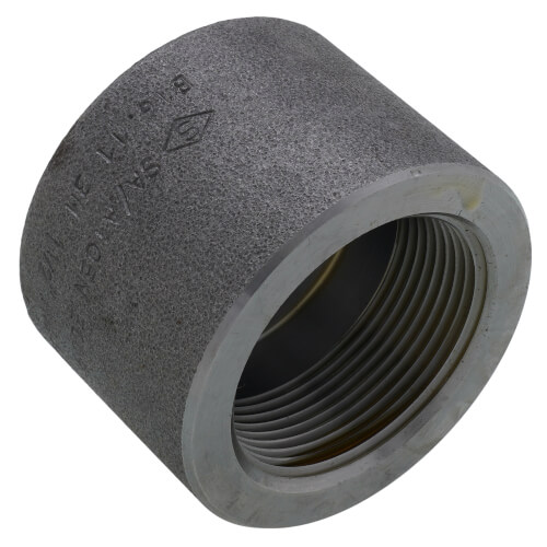 Main product image of 1-1/2" 3000# A105N Carbon Steel Cap (NPT)