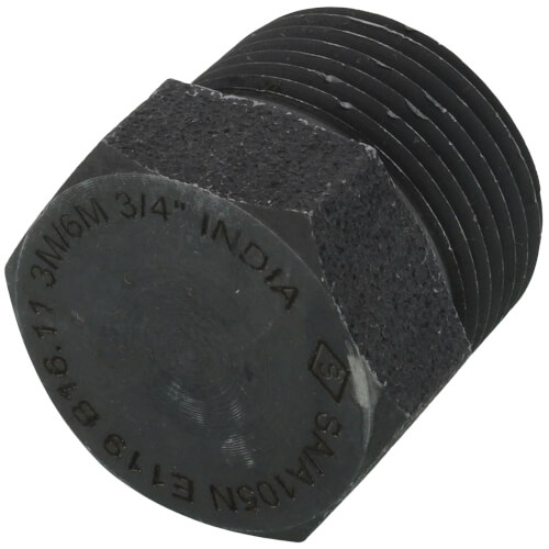 Main product image of 3/4" 3000# A105N Carbon Steel Hex Head Plug (NPT)
