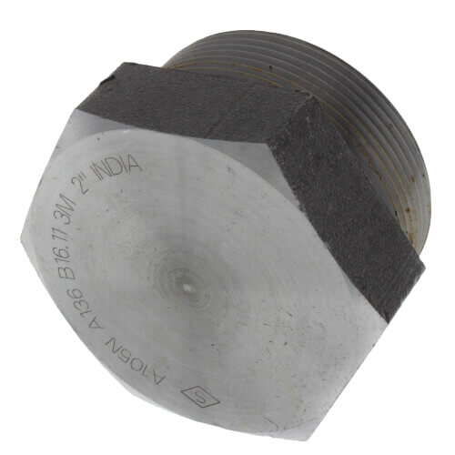 Main product image of 4" 3000# A105N Carbon Steel Hex Head Plug (NPT)