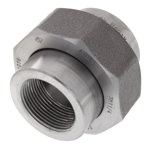 Main product image of 1-1/4" 3000# A105N Carbon Steel Union (NPT)