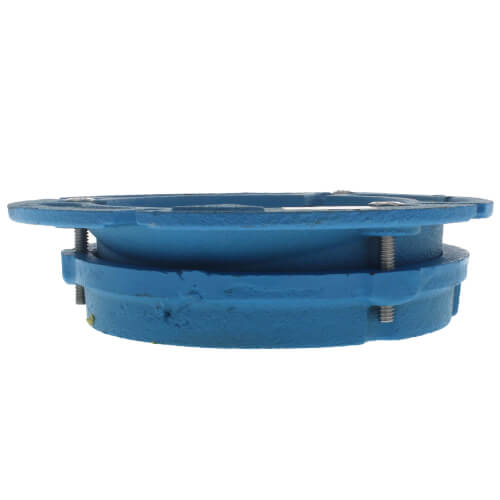 Main product image of Cast Iron Closet Flange w/ 5/16" Bolt Slots, 4" Offset (Blue)