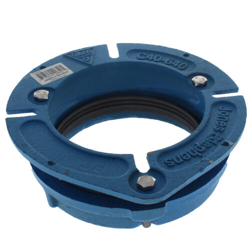 Main product image of Cast Iron Closet Flange w/ 5/16" Bolt Slots, 4" Offset (Blue)