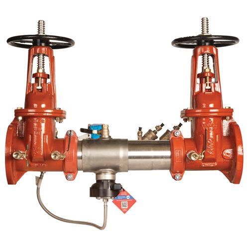 Main product image of 6" LF957RPDA-OSY-GPM-FS Lead Free RPZ Assembly, OSY Shutoff, GPM Meter, w/ Flood Sensor