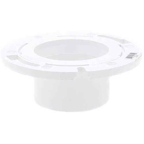 Main product image of 3" x 4" Plumbfit PVC Closet Flange w/ Plastic Swivel Ring Less Knockout 