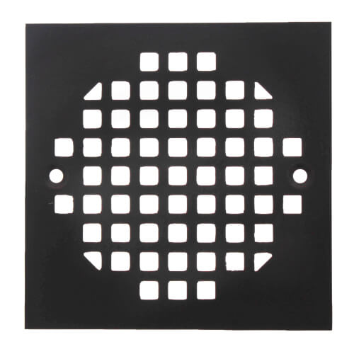 Main product image of 4-1/4" Heavy Duty Square Cast Brass Strainer (Oil Rubbed Bronze)