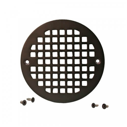 Main product image of 5.196" Heavy Duty Round Cast Brass Strainer (Oil Rubbed Bronze)