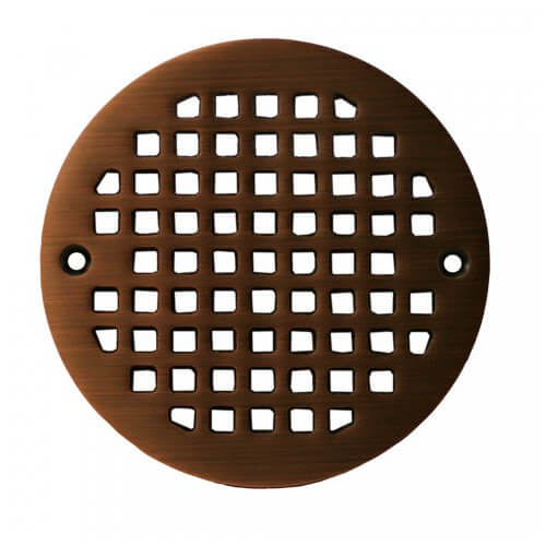 Main product image of 5.196" Heavy Duty Round Cast Brass Strainer (Old World Bronze)