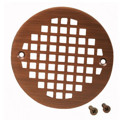 Main product image of 4-1/4" Heavy Duty Round Cast Brass Strainer (Old World Bronze)