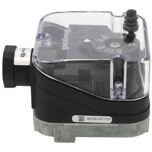 Main product image of 12" to 60" W.C Manual Reset, 1/4" NPT Pressure Switch (Additive)