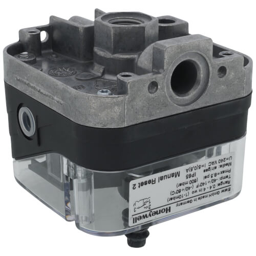 Main product image of 0.4" to 4" W.C Manual Reset, 1/4" NPT Pressure Switch (Additive)