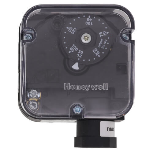 Main product image of 12" to 60" W.C Auto Reset, 1/4" NPT Pressure Switch (Subtractive)