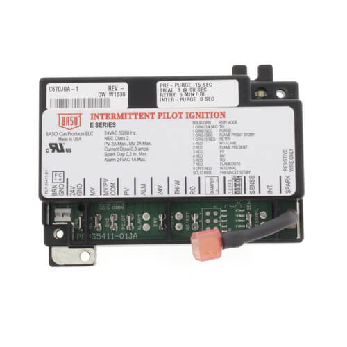 C670JGA1C Baso Gas Products C670JGA1C 24V Intermittent Pilot