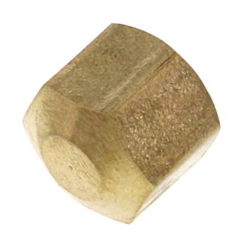 (61C-4) 1/4" OD Brass Compression Cap (Lead Free)