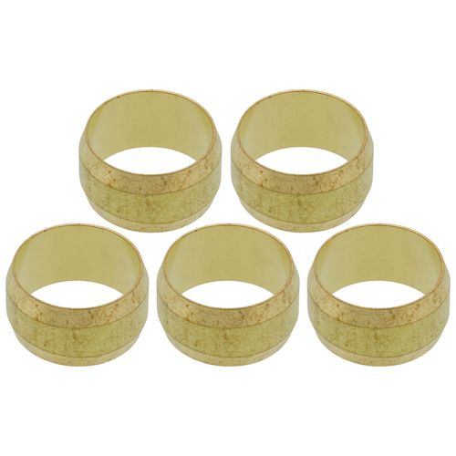 Main product image of (60-8) 1/2" OD Brass Compression Sleeve (Bag of 5)