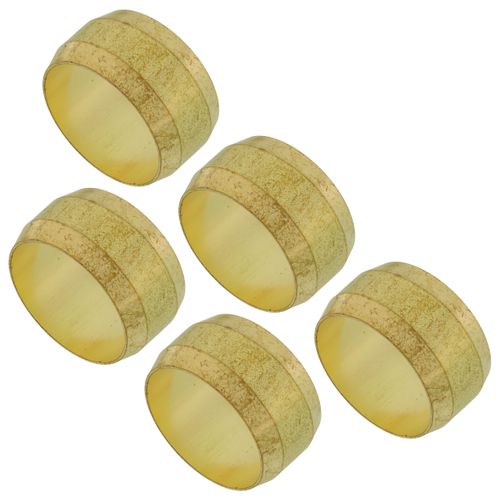 Main product image of (60-8) 1/2" OD Brass Compression Sleeve (Bag of 5)