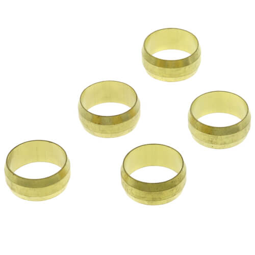 (60-10) 5/8" OD Brass Compression Sleeve (Bag of 5)