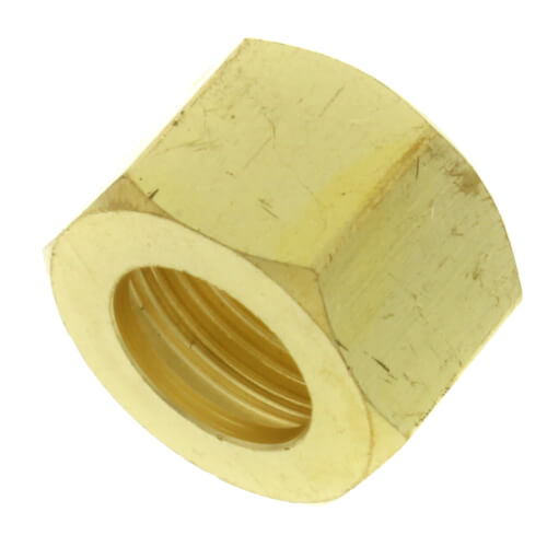 Main product image of (61-6) 3/8" OD Brass Compression Nut (Bag of 10)