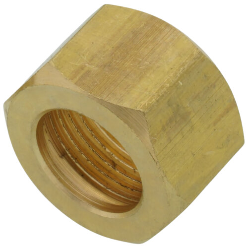 Main product image of (61-8) 1/2" OD Brass Compression Nut (Bag of 10)