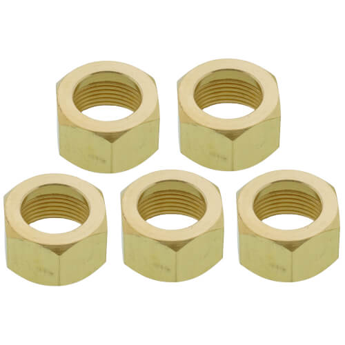 Main product image of (61-10) 5/8" OD Brass Compression Nut (Bag of 5)
