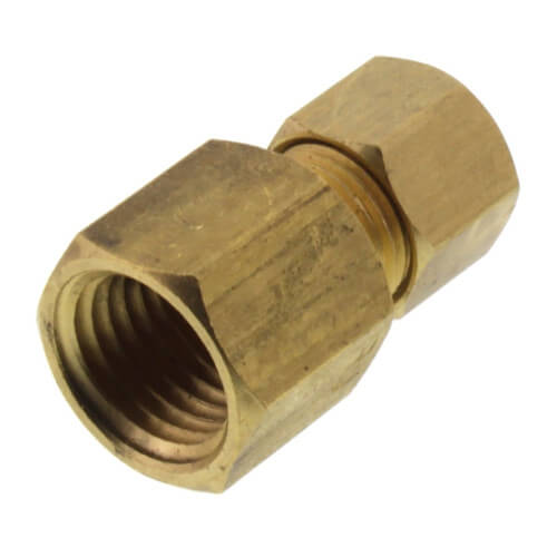Main product image of (66-44) 1/4" OD x 1/4" FIP Brass Compression Connector, Lead Free