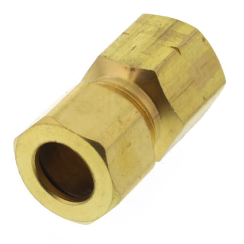 Main product image of (66-64) 3/8" OD x 1/4" FIP Brass Compression Connector, Lead Free