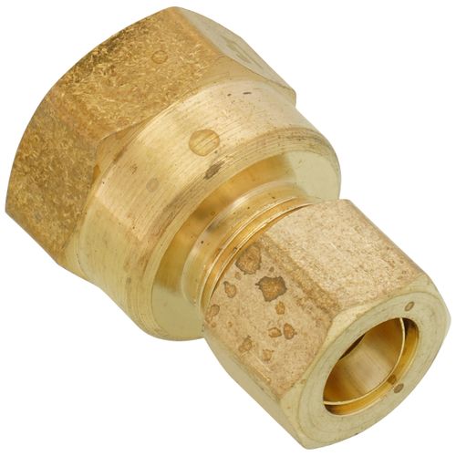 Main product image of (66-68) 3/8" OD x 1/2" FIP Brass Compression Connector (Lead Free)