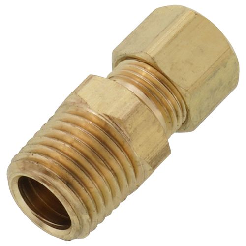 Main product image of (68-44) 1/4" OD x 1/4" MIP Brass Compression Connector (Lead Free)