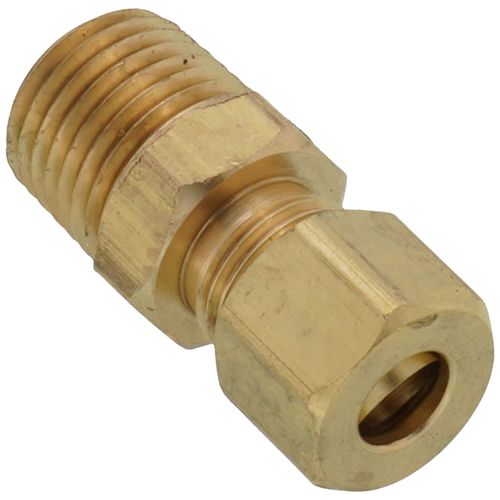 Main product image of (68-44) 1/4" OD x 1/4" MIP Brass Compression Connector (Lead Free)