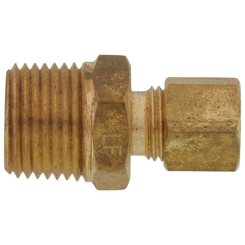Main product image of (68-46) 1/4" OD x 3/8" MIP Brass Compression Connector, Lead Free