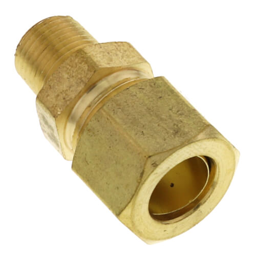 Main product image of (68-62) 3/8" OD x 1/8" MIP Brass Compression Connector, Lead Free