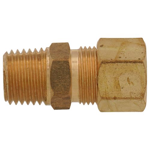 Main product image of (68-64) 3/8" OD x 1/4" MIP Brass Compression Connector (Lead Free)